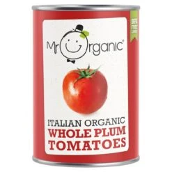 Mr Organic Whole Peeled Plum Tomatoes 400g(Mr Organic Whole Peeled Plum Tomatoes 400g)
