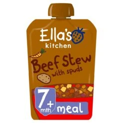 Ella's Kitchen Organic Beef Stew With Spuds Stage 2 130g(Ellas Kitchen Stage 2 From 7 Months Organic Wonderfully Warming Beef Stew Wi)