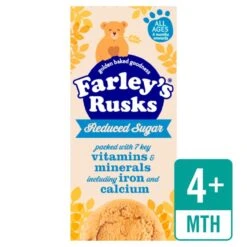 Heinz Farley's Rusks 9's Reduced Sugar 150g(Heinz Farleys Rusks Reduced Sugar 4mth 18 Per Pack 300g)