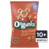 Organix Tomato Noughts & Crosses Toddler Snack Corn Puffs Multipack 4 X 15g(Organix Goodies Organic Saucy Tomato Noughts Crosses 12mth 4x15g)