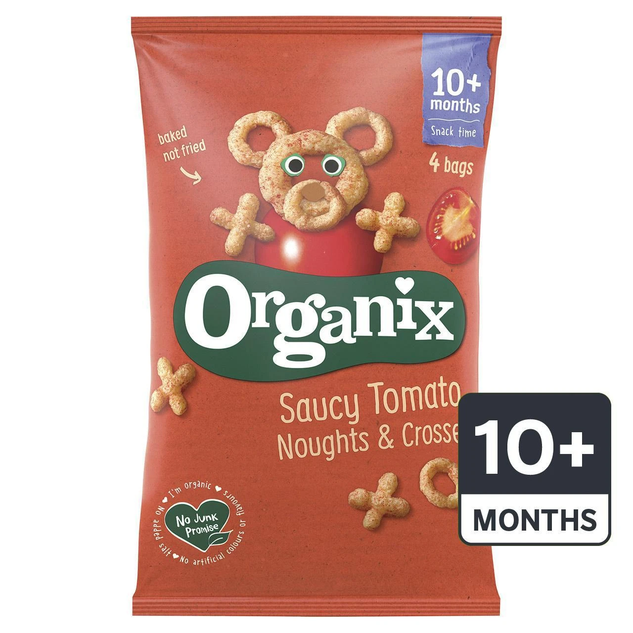 Organix Tomato Noughts & Crosses Toddler Snack Corn Puffs Multipack 4 X 15g(Organix Goodies Organic Saucy Tomato Noughts Crosses 12mth 4x15g) 1 Organix Tomato Noughts & Crosses Toddler Snack Corn Puffs Multipack 4 X 15g(Organix Goodies Organic Saucy Tomato Noughts Crosses 12mth 4x15g)