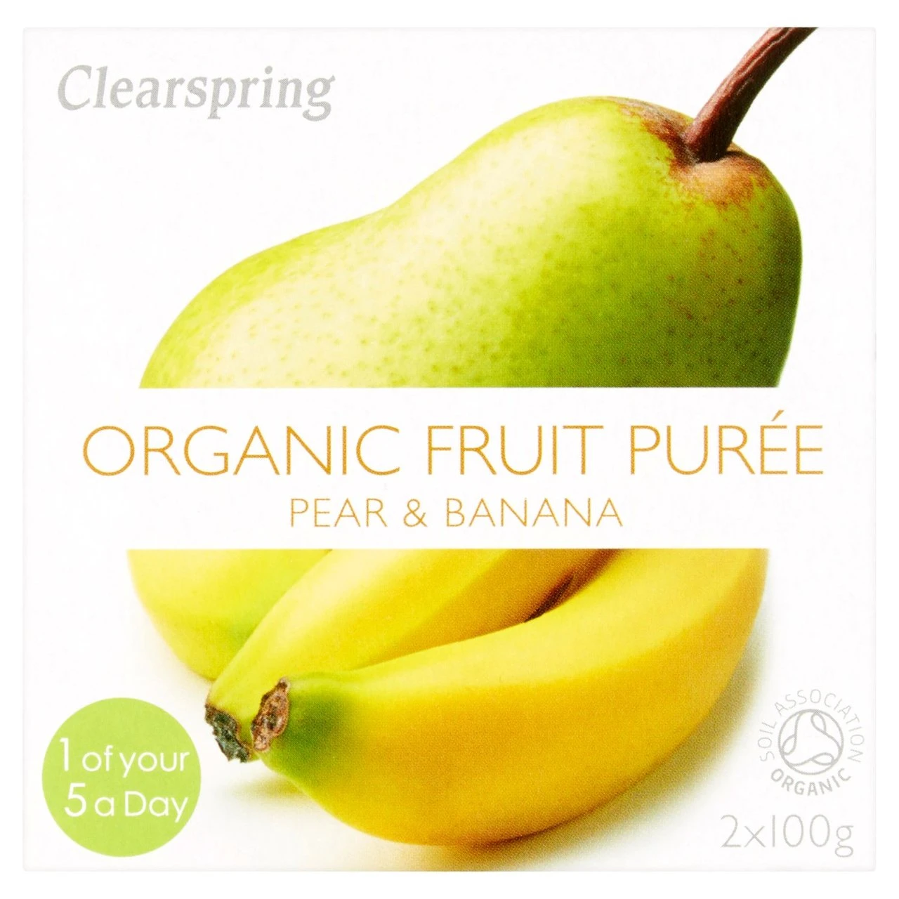 Clearspring Organic Pear & Banana Puree 2 X 100g(Clearspring Organic Pear Banana Puree 2 X 100g) 1 Clearspring Organic Pear & Banana Puree 2 X 100g(Clearspring Organic Pear Banana Puree 2 X 100g)