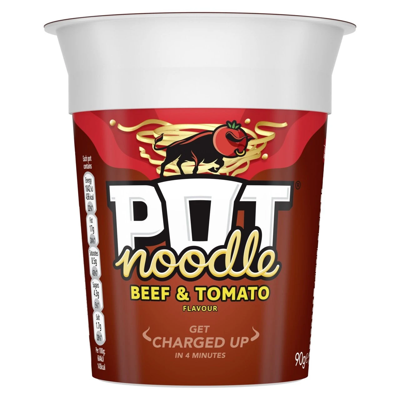 Pot Noodle Beef & Tomato 90g(Pot Noodle Beef And Tomato 4 Pack) 1 Pot Noodle Beef & Tomato 90g(Pot Noodle Beef And Tomato 4 Pack)