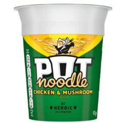 Pot Noodle Chicken & Mushroom 90g(Pot Noodle Chicken And Mushroom 4 X 90g)