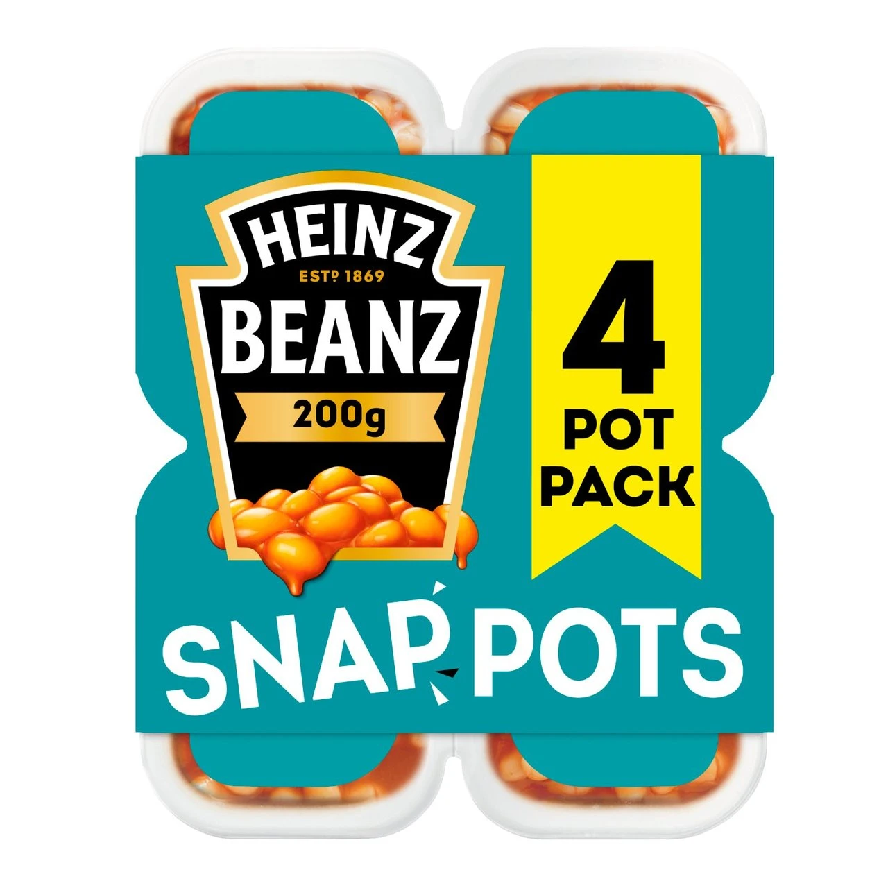 Heinz Beanz Snap Pot 4 X 200g(Heinz Beanz Snap Pots 4 X 200g) 1 Heinz Beanz Snap Pot 4 X 200g(Heinz Beanz Snap Pots 4 X 200g)