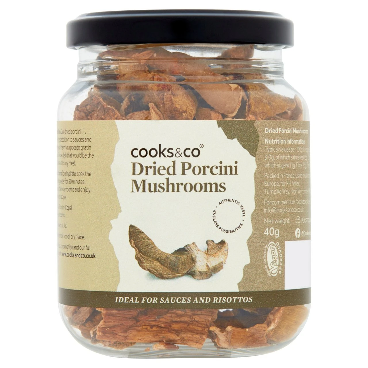 Cooks & Co Dried Porcini Mushrooms 40g(Cooks Co Dried Porcini Mushrooms 40g) 1 Cooks & Co Dried Porcini Mushrooms 40g(Cooks Co Dried Porcini Mushrooms 40g)