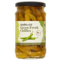 Cooks & Co Pickled Green Frenk Chillies 300g(Cooks Co Green Chillies 300g)