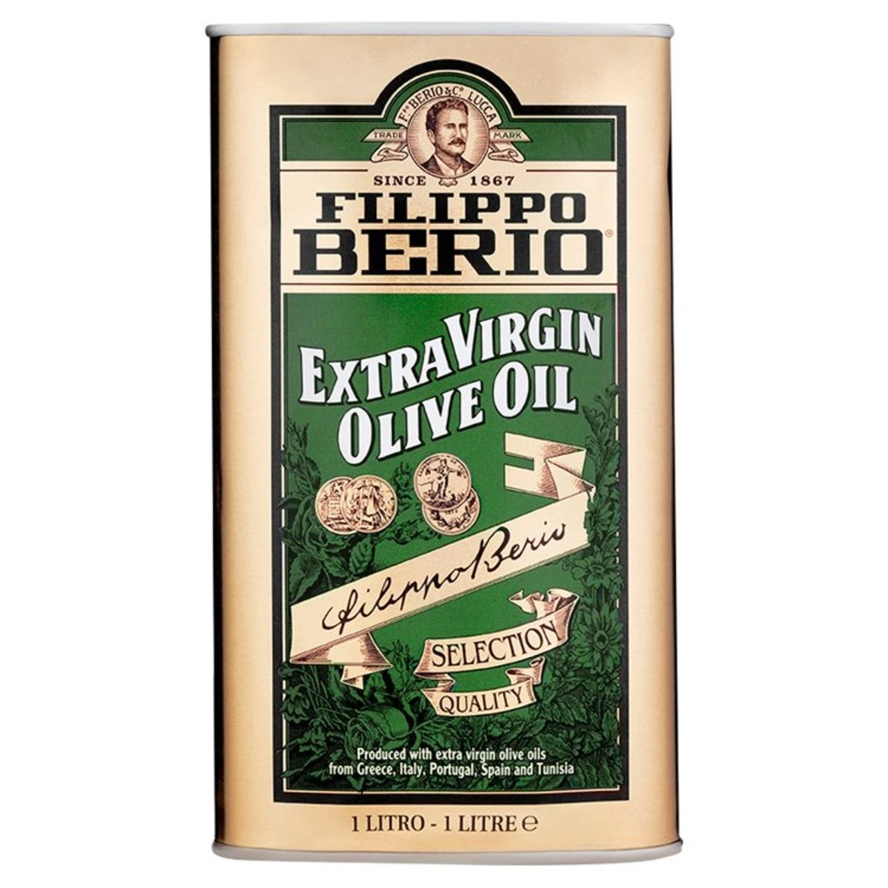 Filippo Berio Tin Extra Virgin Olive Oil 1L(Filippo Berio Extra Virgin Olive Oil 1l Tin) 1 Filippo Berio Tin Extra Virgin Olive Oil 1L(Filippo Berio Extra Virgin Olive Oil 1l Tin)