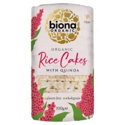 Biona Organic Rice Cakes With Quinoa 100g(Iona Organic Rice Cakes With Quinoa 100g)