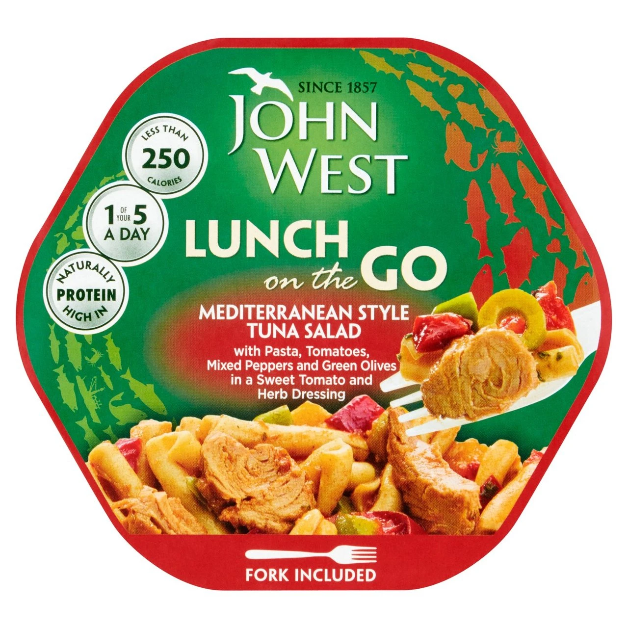 John West Mediterranean Tuna Lunch On The Go 220g(John West Light Lunch Mediterranean Style Tuna Salad 220g) 1 John West Mediterranean Tuna Lunch On The Go 220g(John West Light Lunch Mediterranean Style Tuna Salad 220g)