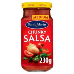 Santa Maria Chunky Medium Salsa 230g(Santa Maria Mexican Salsa Medium Squeezy 300g)
