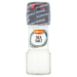 Schwartz Adjustable Grinder Salt 60g(Schwartz Sea Salt Adjustable Grinder 60g)