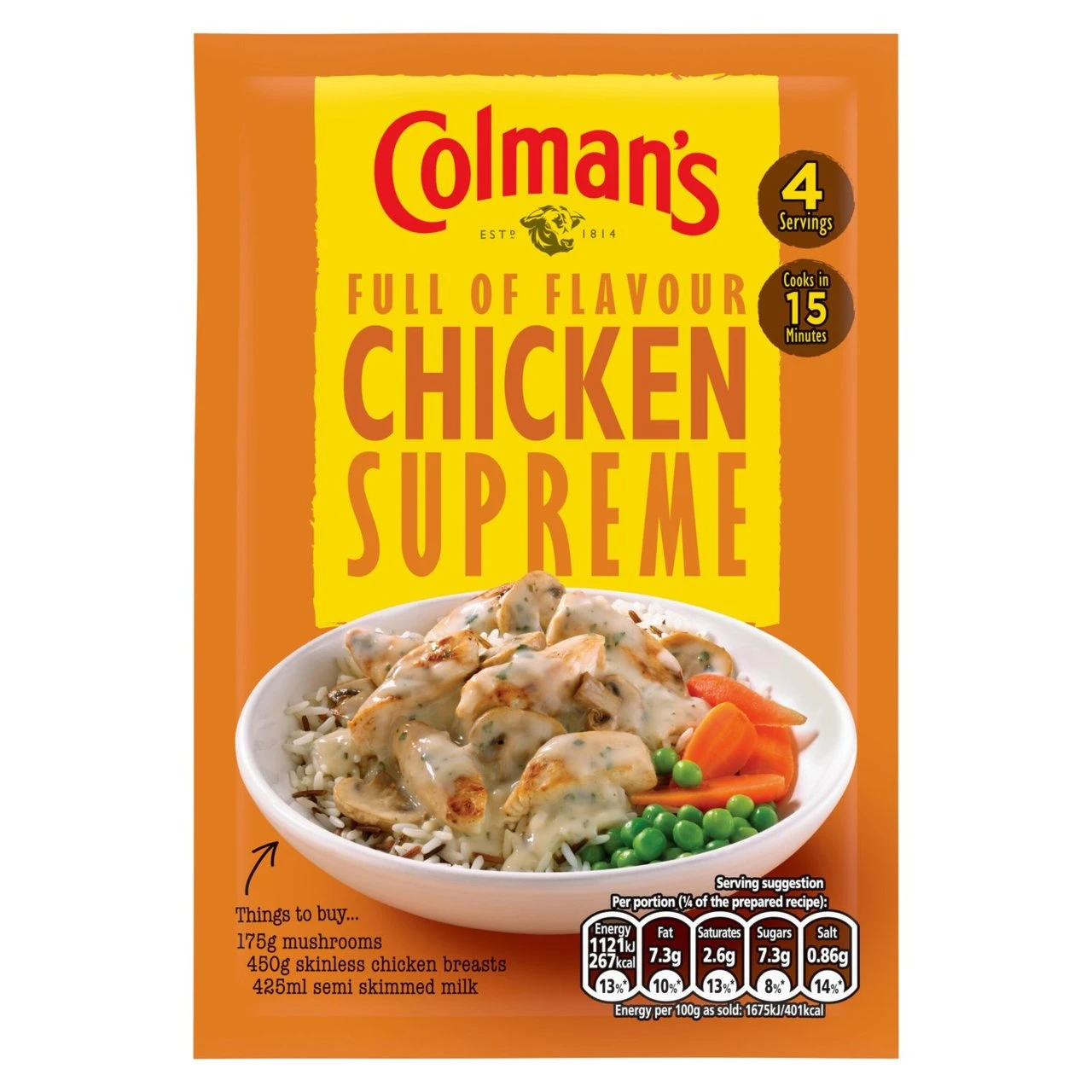 Colman's Chicken Supreme Recipe Mix 38g(Colmans Chicken Supreme Recipe Mix 38g) 1 Colman's Chicken Supreme Recipe Mix 38g(Colmans Chicken Supreme Recipe Mix 38g)