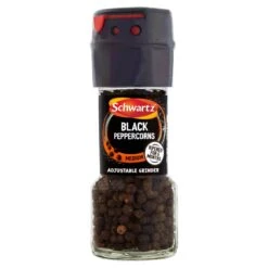 Schwartz Black Peppercorn Mill 35g(Schwartz Adjustable Black Peppercorns 35g)