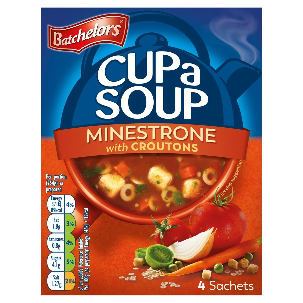Batchelors Minestrone Cup A Soup 4 X 23.5g(Batchelors Minestrone Cup A Soup 4 X 23 5g) 1 Batchelors Minestrone Cup A Soup 4 X 23.5g(Batchelors Minestrone Cup A Soup 4 X 23 5g)