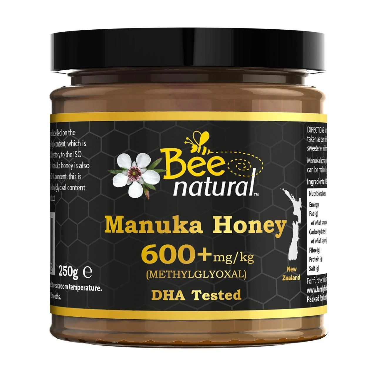 Bee Natural Manuka Honey 600+mg/kg Methylglyoxal 250g(Bee Natural Manuka Honey 600 Mg Kg Methylglyoxal 250g) 1 Bee Natural Manuka Honey 600+mg/kg Methylglyoxal 250g(Bee Natural Manuka Honey 600 Mg Kg Methylglyoxal 250g)