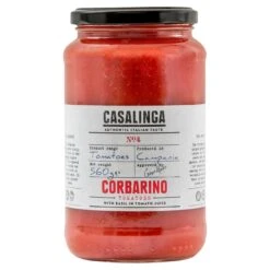 Casalinga Corbarino Tomatoes With Basil 560g(Casalinga Corbarino Tomatoes With Basil 560g)