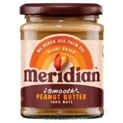 Meridian Natural Peanut Butter Smooth No Salt 280g(Meridian Natural Peanut Butter Smooth No Salt 280g)