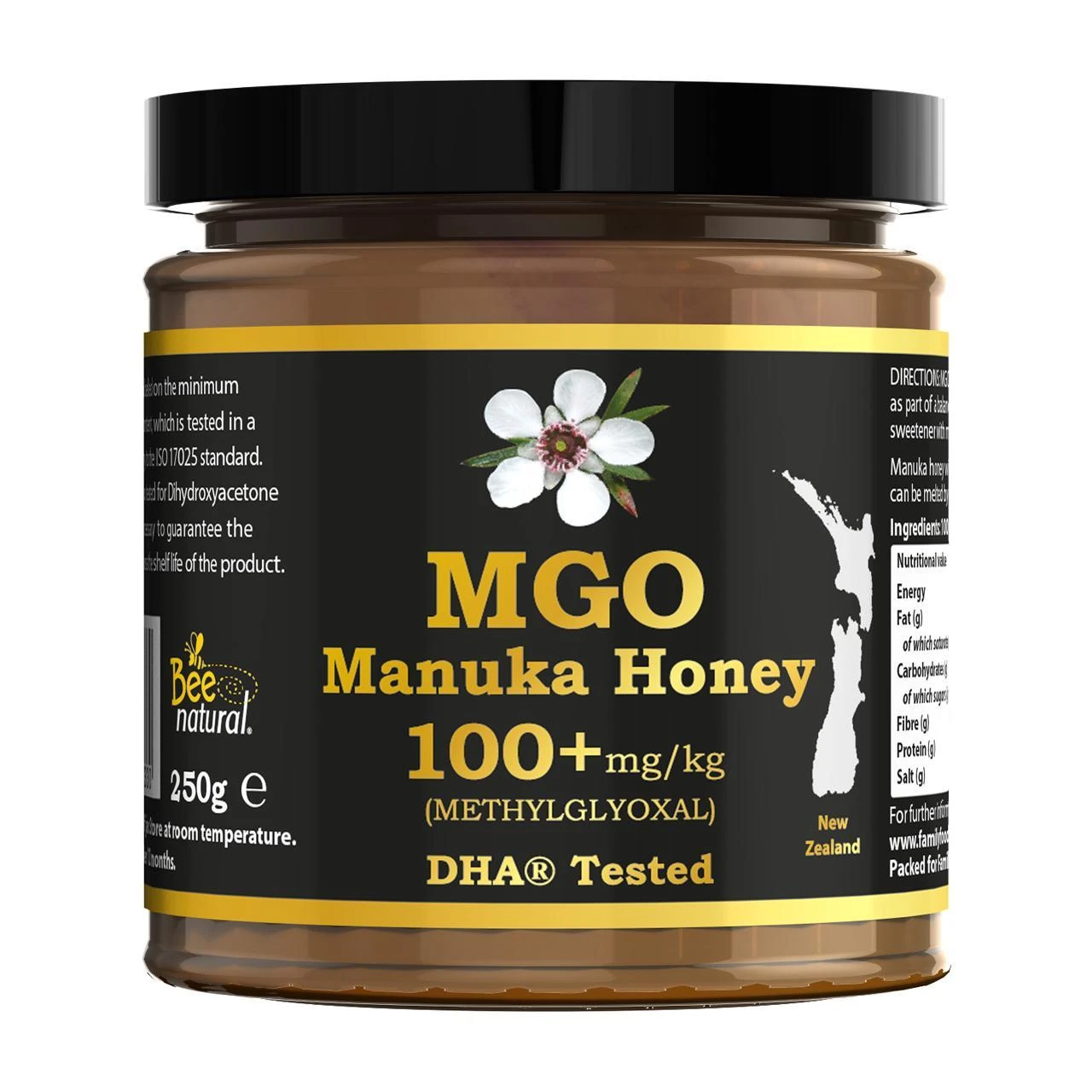 MGO Manuka Honey 100+mg/kg Methylglyoxal 250g(Mgo Manuka Honey 100 Mg Kg Methylglyoxal 250g) 1 MGO Manuka Honey 100+mg/kg Methylglyoxal 250g(Mgo Manuka Honey 100 Mg Kg Methylglyoxal 250g)