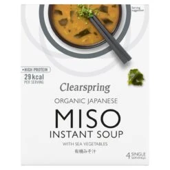 Clearspring Organic Miso Soup & Sea Vegetable 4 X 10g(Clearspring Organic Miso Soup Sea Vegetable 4 X 10g)