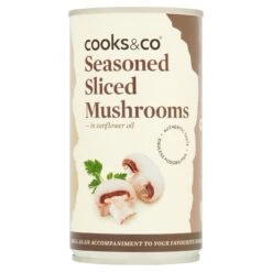 Cooks & Co Seasoned Sliced Mushrooms 345g(Cooks Co Seasoned Sliced Mushrooms 345g)