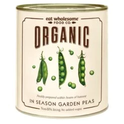 Eat Wholesome Organic In Season Garden Peas 340g(Eat Wholesome Organic In Season Garden Peas 340g)