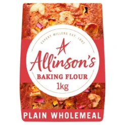 Allinson's Plain Wholemeal Baking Flour 1kg(Allinson Wholemeal Plain Flour 1kg)