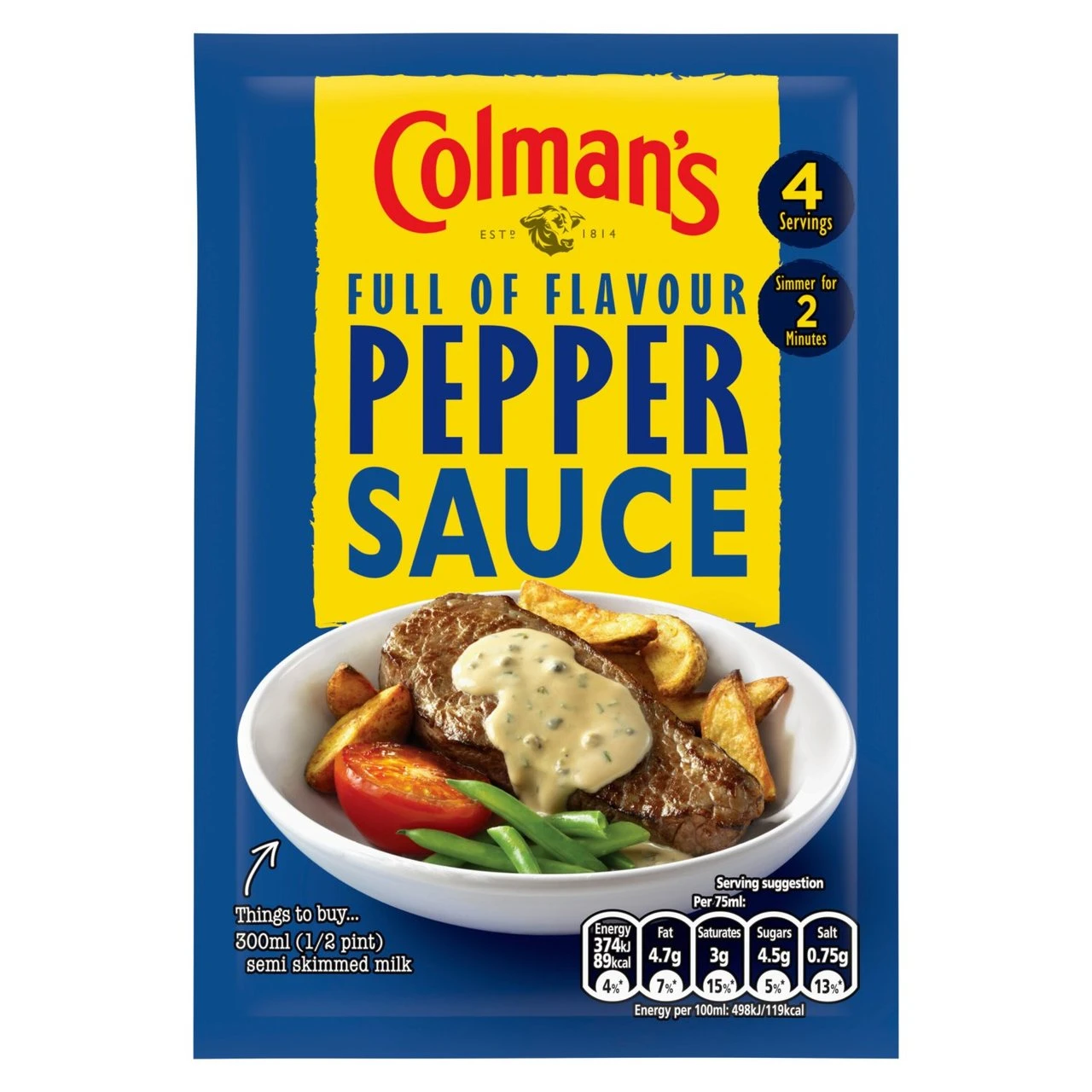 Colman's Pepper Sauce Mix 40g(Colmans Pepper Sauce Mix 40g) 1 Colman's Pepper Sauce Mix 40g(Colmans Pepper Sauce Mix 40g)