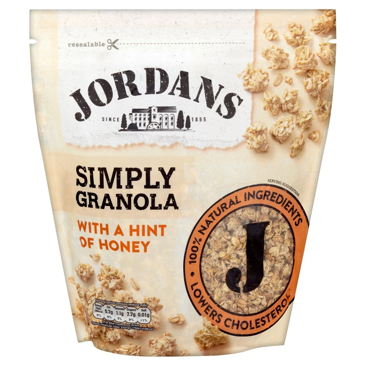 Jordans Cereals Simply Granola With A Hint Of Honey 750g(Jordans Cereals Simply Granola 750g) 1 Jordans Cereals Simply Granola With A Hint Of Honey 750g(Jordans Cereals Simply Granola 750g)
