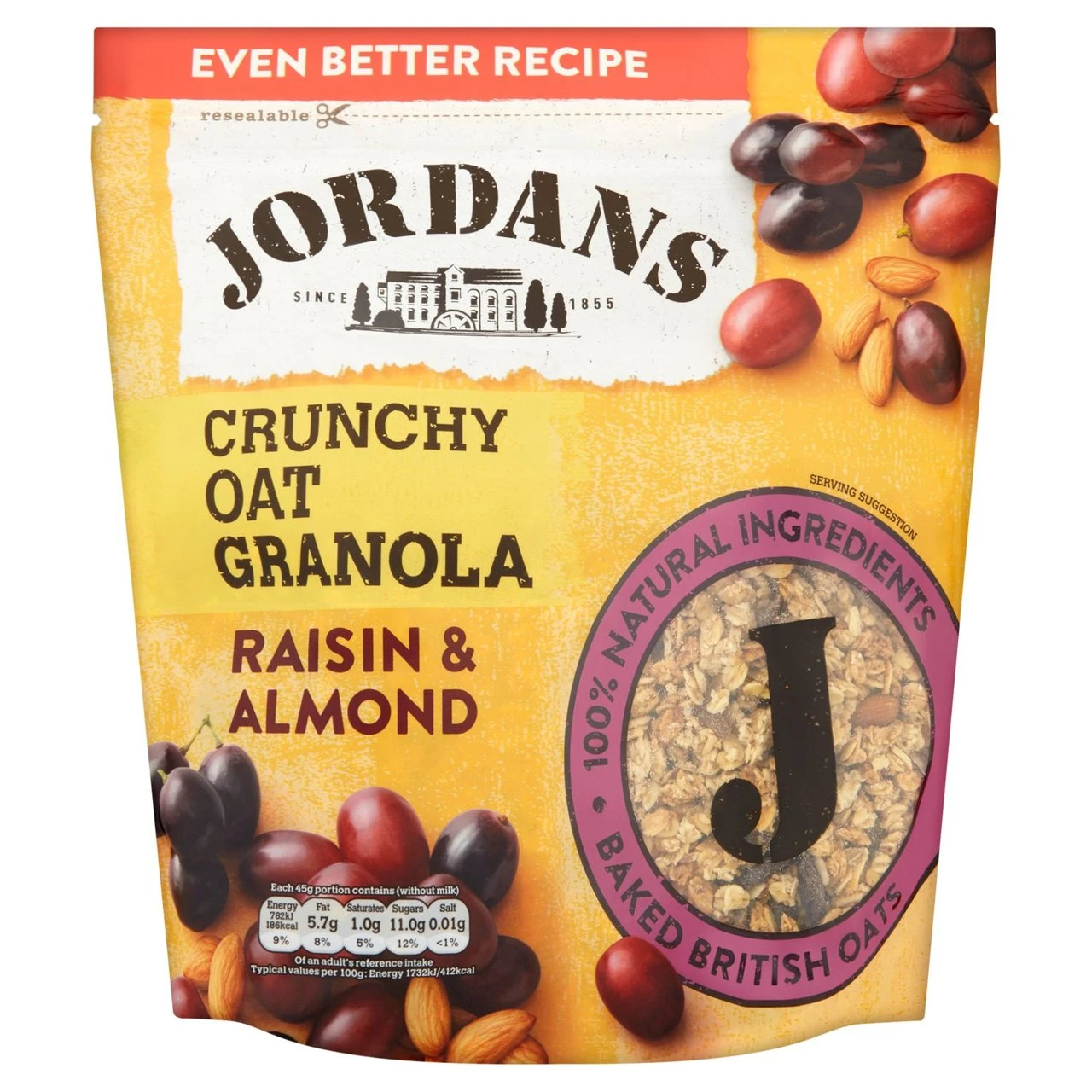 Jordans Crunchy Granola With Raisins & Almonds 750g(Jordans Crunchy Raisins And Almond 850g) 1 Jordans Crunchy Granola With Raisins & Almonds 750g(Jordans Crunchy Raisins And Almond 850g)