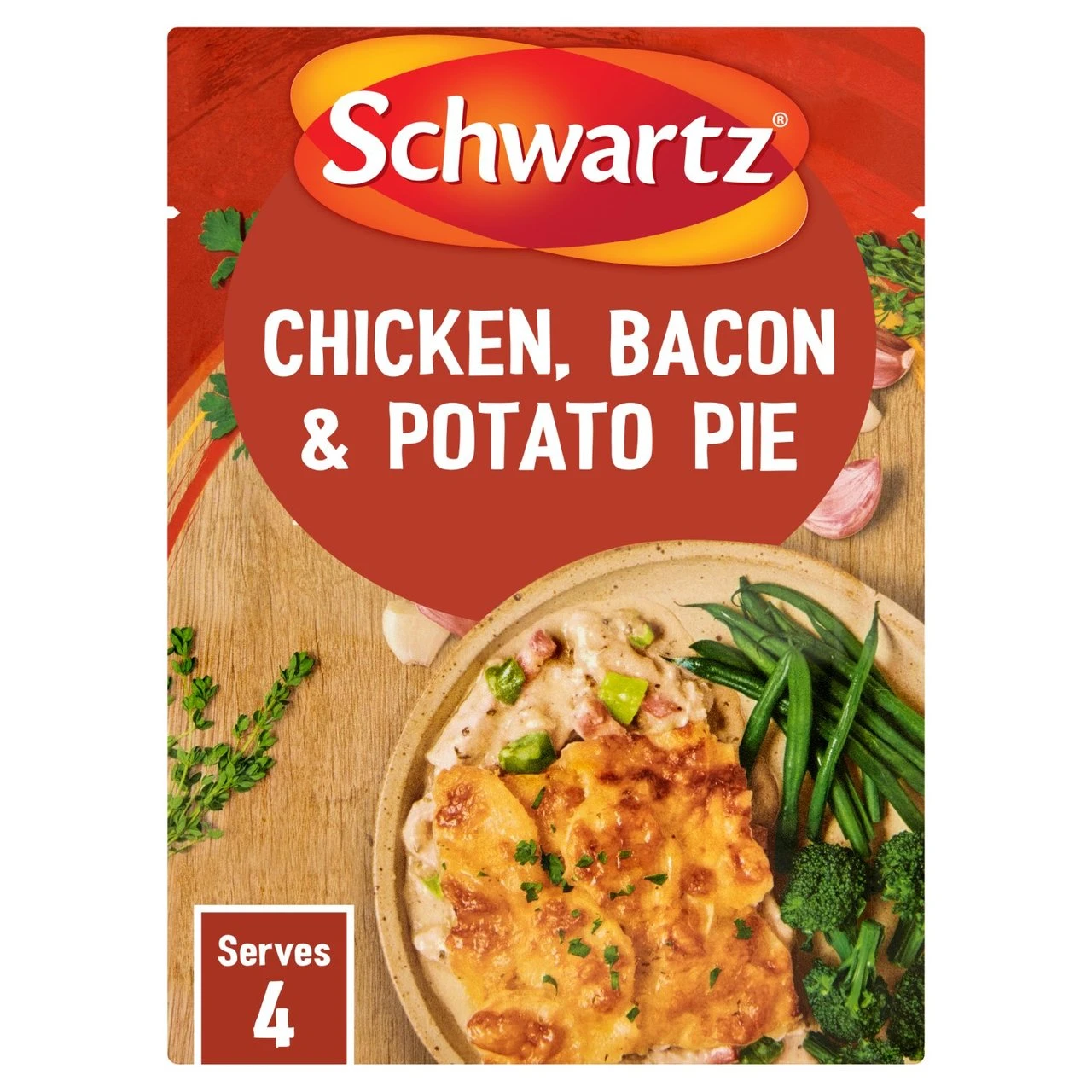 Schwartz Chicken Bacon & Potato Pie 35g(Schwartz Chicken Bacon Potato Pie 35g) 1 Schwartz Chicken Bacon & Potato Pie 35g(Schwartz Chicken Bacon Potato Pie 35g)