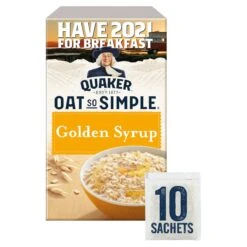 Quaker Oat So Simple Golden Syrup Porridge 10 X 36g(Quaker Oat So Simple Golden Syrup 10 Per Pack 360g)