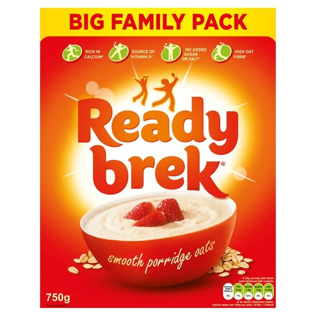 Ready Brek Smooth Porridge Oats Original 750g(Ready Brek Original 750g) 1 Ready Brek Smooth Porridge Oats Original 750g(Ready Brek Original 750g)