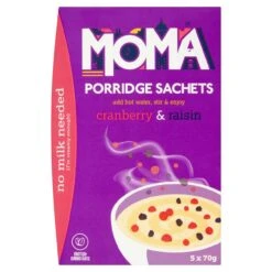 Moma Gluten Free Porridge Cranberry & Raisin 5 X 70g(Moma Gluten Free Porridge Cranberry Raisin 5 X 75g)