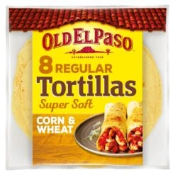 Old El Paso Super Soft Corn & Wheat Tortillas 8 Per Pack(Old El Paso Soft Corn Tortillas 8)
