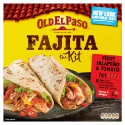 Old El Paso Fiery Jalepano & Tomato Fajita Kit 500g(Old El Paso Tomato Pepper Fajitas Kit 500g)