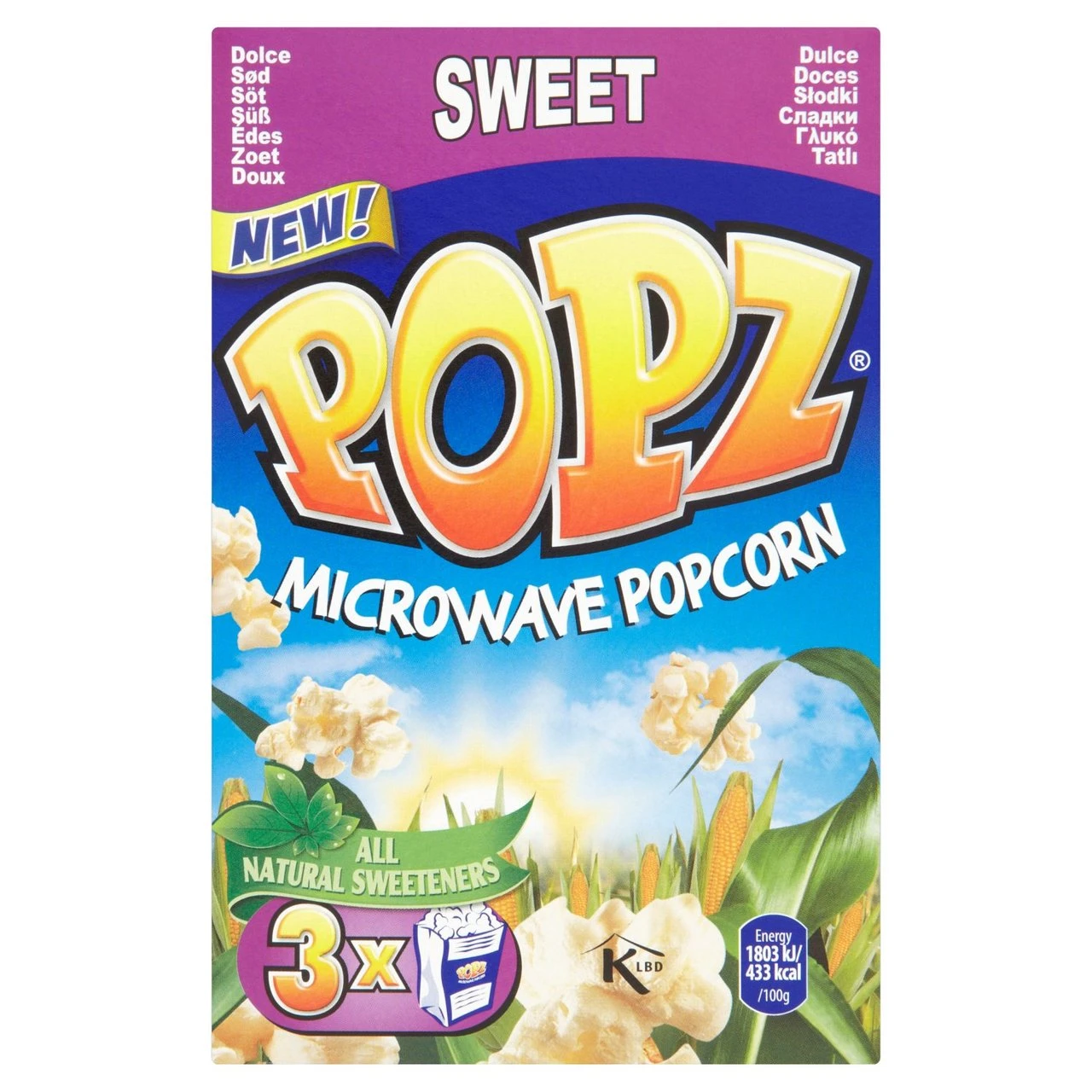 Popz Microwave Popcorn Sweet 3 X 90g(Popz Microwave Popcorn Sweet 3 X 90g) 1 Popz Microwave Popcorn Sweet 3 X 90g(Popz Microwave Popcorn Sweet 3 X 90g)