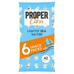 Propercorn Lightly Sea Salted Multipack 6 X 10g(Propercorn Lightly Sea Salt Popcorn 6x10g)