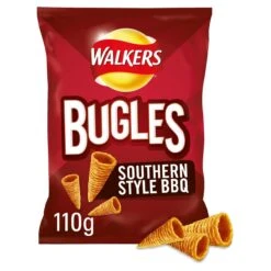 Walkers Bugles Southern Style BBQ Snacks 110g(Walkers Bugles Southern Style Bbq 110g)