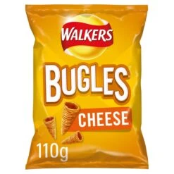Walkers Bugles Cheese Snacks 110g(Walkers Bugles Cheese 110g)