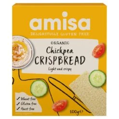 Amisa Organic Gluten Free Chickpea Crispbread 100g(Amisa Organic Gluten Free Chickpea Crispbread 100g)