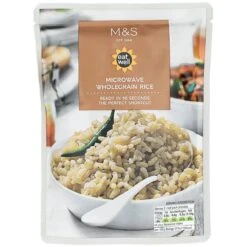 M&S Microwave Wholegrain Rice 250g(M S Microwave Wholegrain Rice 250g)