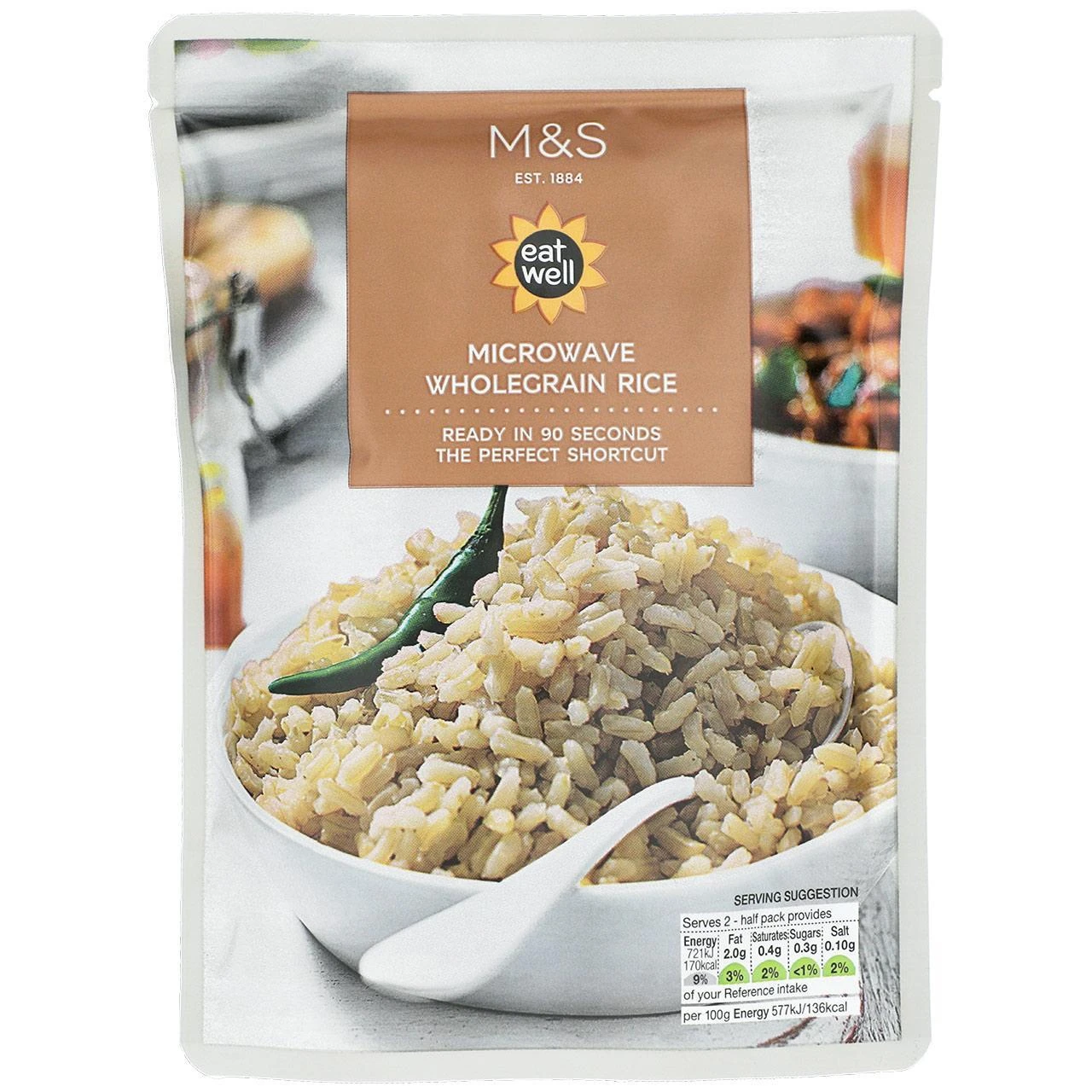 M&S Microwave Wholegrain Rice 250g(M S Microwave Wholegrain Rice 250g) 1 M&S Microwave Wholegrain Rice 250g(M S Microwave Wholegrain Rice 250g)