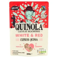 Quinola Organic Fairtrade White & Red Ready To Eat Quinoa 250g(Quinola Organic Fairtrade White Red Ready To Eat Quinoa 250g)