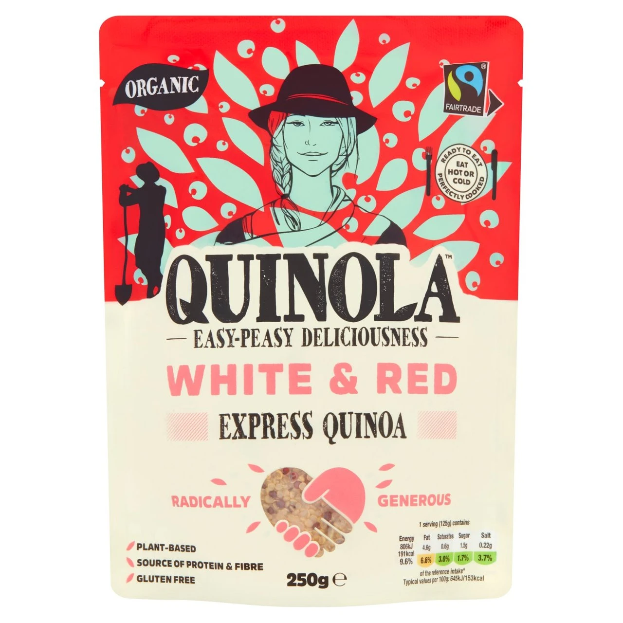 Quinola Organic Fairtrade White & Red Ready To Eat Quinoa 250g(Quinola Organic Fairtrade White Red Ready To Eat Quinoa 250g) 1 Quinola Organic Fairtrade White & Red Ready To Eat Quinoa 250g(Quinola Organic Fairtrade White Red Ready To Eat Quinoa 250g)