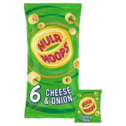 Hula Hoops Cheese & Onion Multipack Crisps 6 Pack(Hula Hoops Cheese Onion Multipack Crisps 6 Pack)