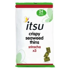 Itsu Sriracha Crispy Seaweed Thins Multipack 3 X 5g(Itsu Sriracha Crispy Seaweed Thins Multipack 3 X 5g)