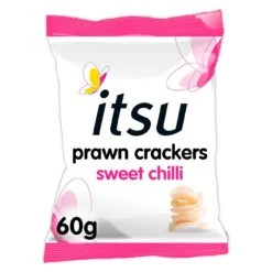 Itsu Sweet Chilli Prawn Crackers Sharing Bag 60g(Itsu Sweet Chilli Prawn Crackers Sharing Bag 60g)