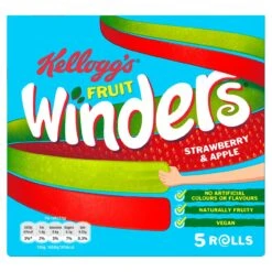 Kellogg's Winders Strawberry & Apple 5 Per Pack(Kelloggs Winders Strawberry Apple 5 X 17g)