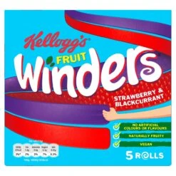 Kellogg's Winders Strawberry & Blackcurrant 5 Per Pack(Kelloggs Winders Strawberry Blackcurrant 5 X 17g)